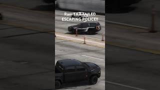 Ram TRX Police Chase end horribly #trx #ram #srt #srt8 #trackhawk #dodge #1000hp #hellcat #fastcar