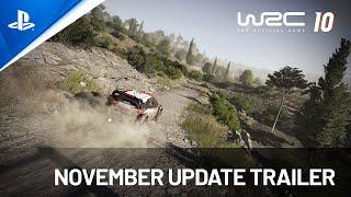 WRC 10 - November Update Trailer  PS5 PS4