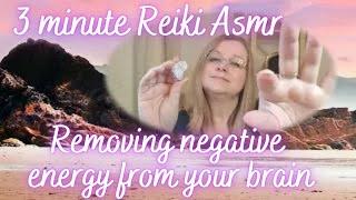 Plucking away negative energy from your brain. Reiki ASMR lepidolite crystal healing