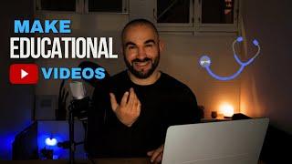 How I Make Educational Videos 2024 - 7 EASY Steps