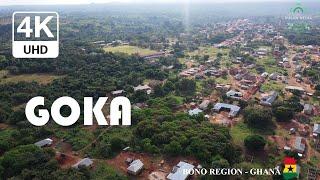 Goka Aerial view in the Jaman North UHD Bono Region of Ghana 4K