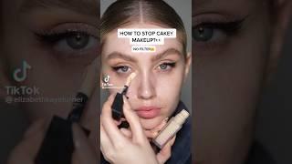 How to stop cakey makeup. #beauty #makeup #hack