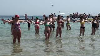 Beautiful girls on the beaches of Egypt