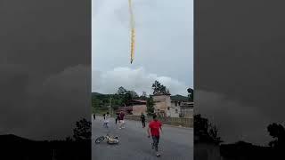 China Rocket Crashes On Town