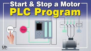 Siemens PLC Training Motor Start and Stop Ladder Logic PLC Program  PLC Programming Examples