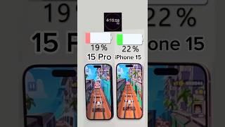 iPhone 15 vs 15 Pro Battery Test️Full video on my channel