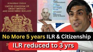 New Official Rules For UK 3 years ILR & Citizenship 2024 British Citizenship New Rules