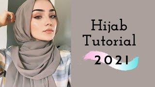 Hijab Tutorial 2021  New  easy and simple styling hijab