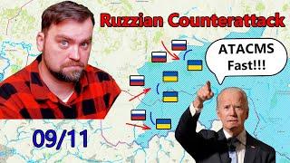 Update from Ukraine  Big News Ruzzia Counterattacks in Kursk  USA gives permission for ATACMS