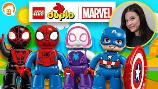 LEGO Duplo Marvel  SPIDEY AND CAPTAIN AMERICA  Educational Gameplay