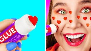 WEIRD AND FUNNY WAYS TO SNEAK MAKEUP AND TO NOT GET CAUGHT  Cool Beauty Ideas By 123GO SCHOOL