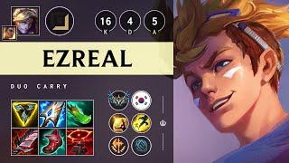 Ezreal ADC vs Jhin Triple Kill Rampage - KR Challenger Patch 14.18