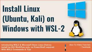 Install Ubuntu Kali on Windows with WSL-2 under 10 min #WSL #InstallUbuntu #InstallKaliLinux