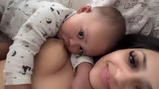 Breastfeeding 10 year old baby vlog mom and baby Breastfeeding 55