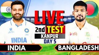 India vs Bangladesh 2nd Test Day 5  IND vs BAN Live  India vs Bangladesh Live Score & Commentary