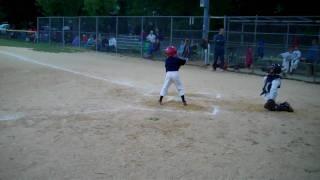 Connors at bat during Rookies Under the Lights