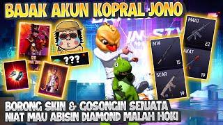 NEKAT BAJAK AKUN KOPRAL JONO AUTO KITA HABISIN SEMUA DIAMOND + GOSONGIN SEMUA SKIN SENJATA