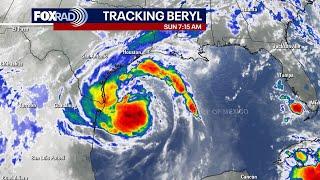 LIVE TROPICAL STORM BERYL UPDATE