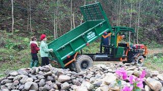 Use New Truck To Transport a lot of Stone to Prepare For New Construction  Daily Farm