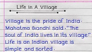 Essay on Village Life in English  Village Life Essay  Essay on Life in an Indian Village 