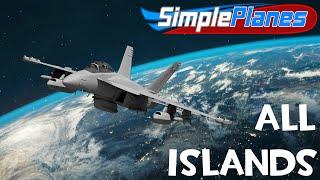 ALL ISLANDS in SimplePlanes