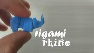 Tiny Origami Rhino 