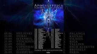 TOUR ANNOUNCEMENT Are you with us?  #apocalyptica #cellometal #symphonicmetal