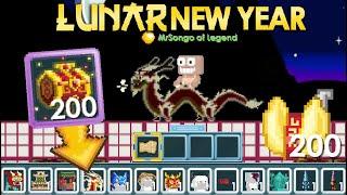 DRACONIC SPIRIT MOUNT + LUNAR NEW YEAR ALL NEW ITEMS OMG  Growtopia