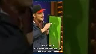 Bill Belichick explaining the game plan to the Patriots last night - Whose Line Is It Anyway?