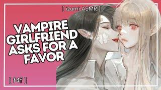 ASMR can i feed on you? vampire girlfriend asks for a favor f4f sapphic over-protective