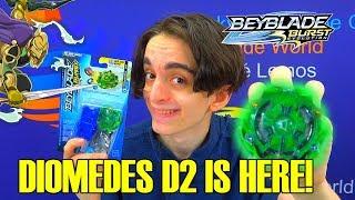 DIOMEDES D2 IS HERE  QR CODE + BATTLES BEYBLADE BURST EVOLUTION