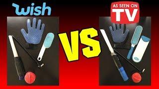 Wish vs As Seen on TV 5 Items Compared