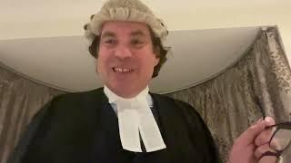 A wig made of horse hair….a barrister’s uniform.