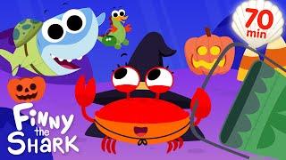 Hello My Friends + More  Kids Halloween Songs Plus Classroom Fun  Finny The Shark