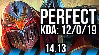 ZED vs AHRI MID  12019 Legendary 600+ games  VN Grandmaster  14.13