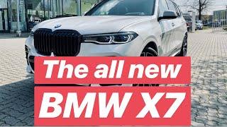 The all new 2020 BMW X7 M50d in Mineral white Metallic 22“ Alloy Wheels