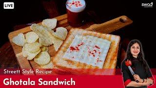 Ghotala sandwich  क्रिस्पी घोटाला सँडविच  Easy & quick sandwich recipe  Famous Street Food