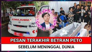 INNALILLAHI Pesan Terakhir Betran Peto Sebelum Meninggal Dunia Tangis Penyesalan Ruben Onsu Pecah