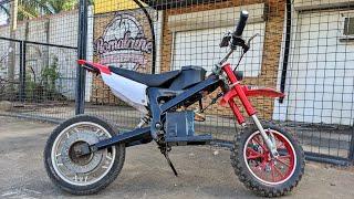 Converting gasoline motorcycle 49cc to 72V electric motorcycle