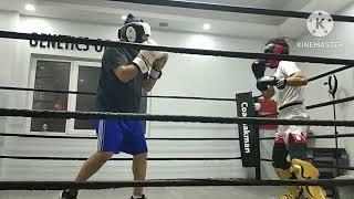 Second sparring for boxing