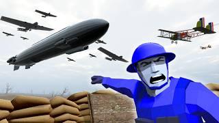 TRENCH DEFENSE as a WW1 JETPUNK Air Force Pilot in Ravenfield