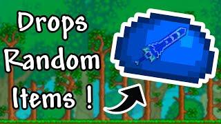 Terraria But Every Item Drop Is Random...