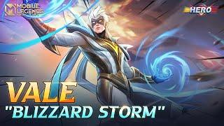 Vale New Skin  Blizzard Storm  Mobile Legends Bang Bang