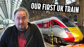 Americans First Time Taking the Train in the UK Azuma Bullet Train London to Newcastle