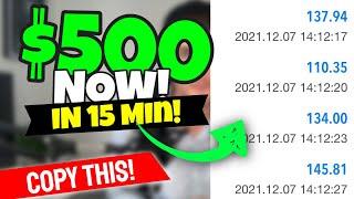 Get Paid $500.00 NOW In 15 Minutes CRAZY Trick To Make Money Online