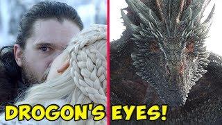 The Truth Behind Drogons Strange Glare At Jon Snow ️ SEASON 8 