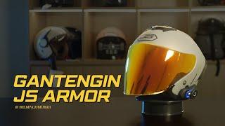 GANTENGIN HELM JS ARMOR - GANTI VISOR DAN PASANG INTERCOM  HELMPALUMURAH