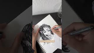 Eren Yeager in Attack titan sketch tutorial #moonstonepaint #erenyeager #attackontitan