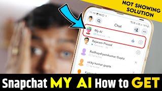 Snapchat My AI How to Get  Snapchat AI Not Showing Up Step by Step