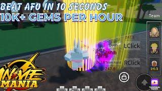 NEW FASTEST WAY TO GET GEMS IN ANIME MANIA  10K+ PER HOUR